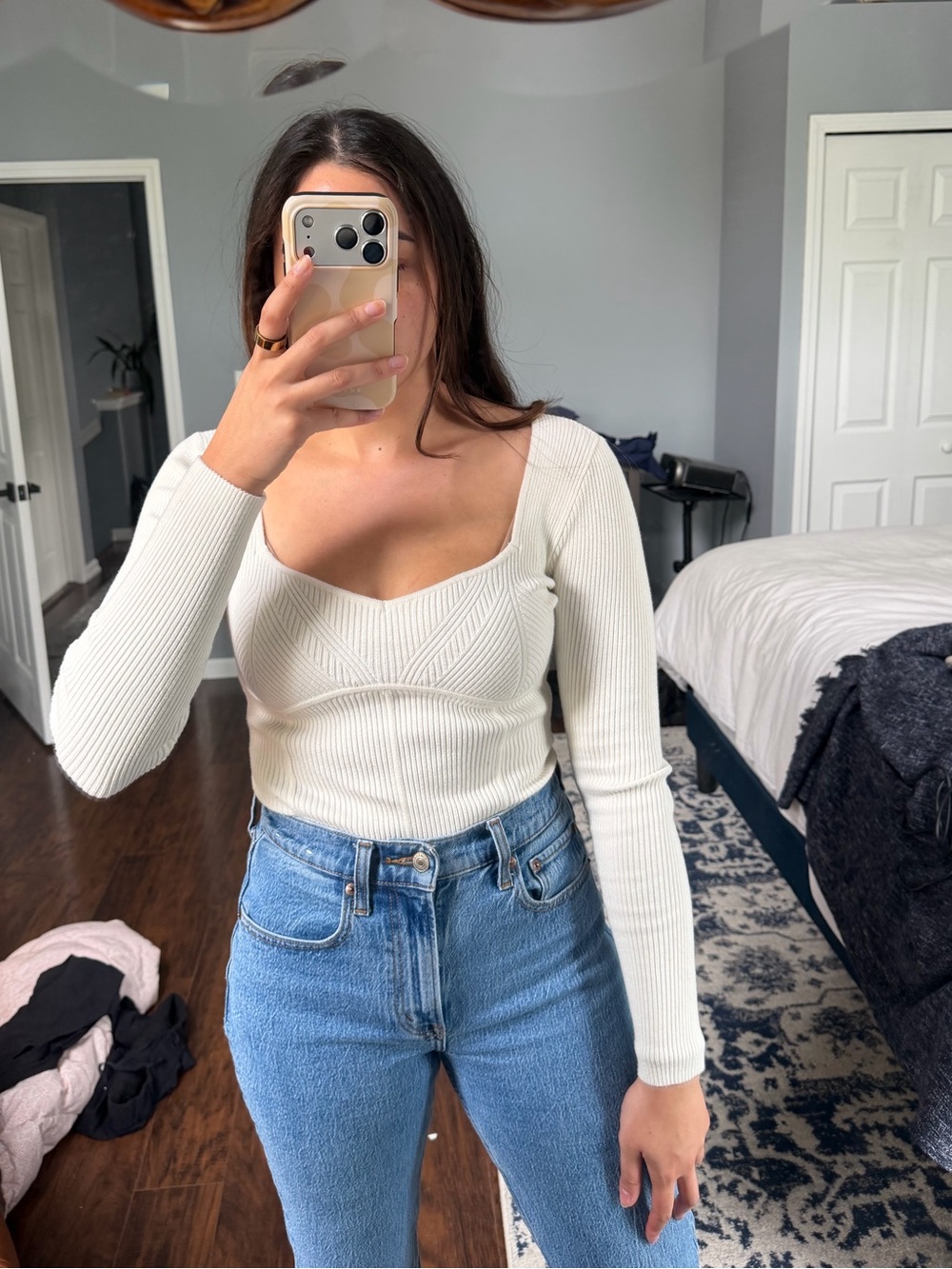 A&F Ribbed Body Suit - Picture 5 of 9